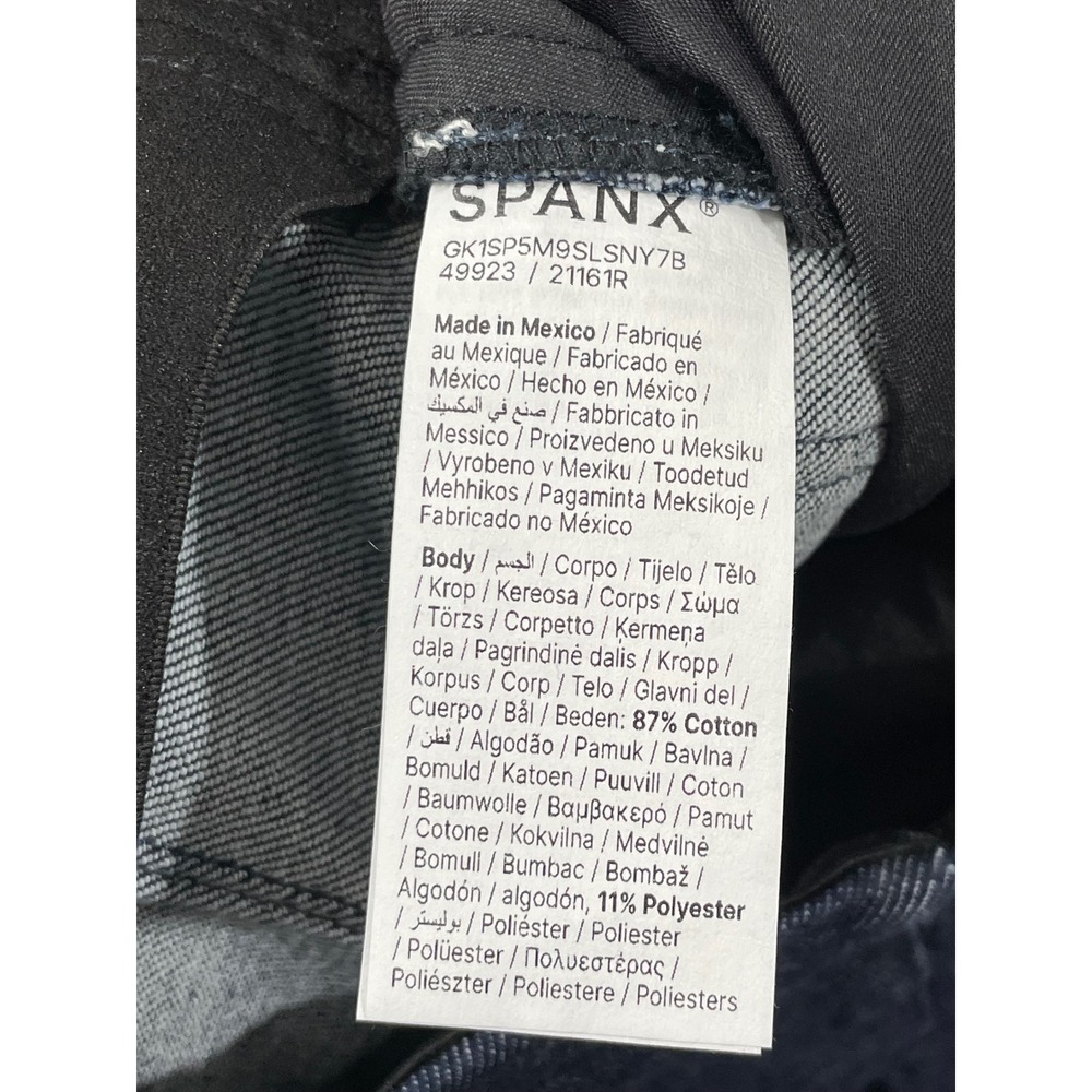 Spanx Denim Demi Boot Raw Indigo Jeans Size XS 21161R - Picture 9 of 13